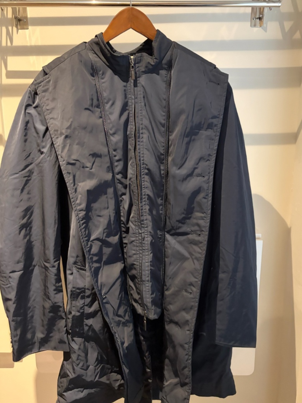 Van Gils Navy Blue Lightweight Coat Jacket Size XL